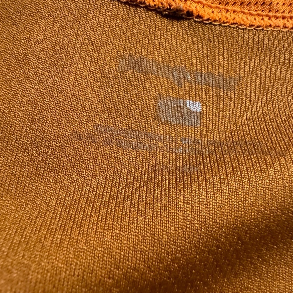 Patagonia Orange Purple Small Long Sleeve Square Queen Anne Square Neckline Top - Picture 3 of 8